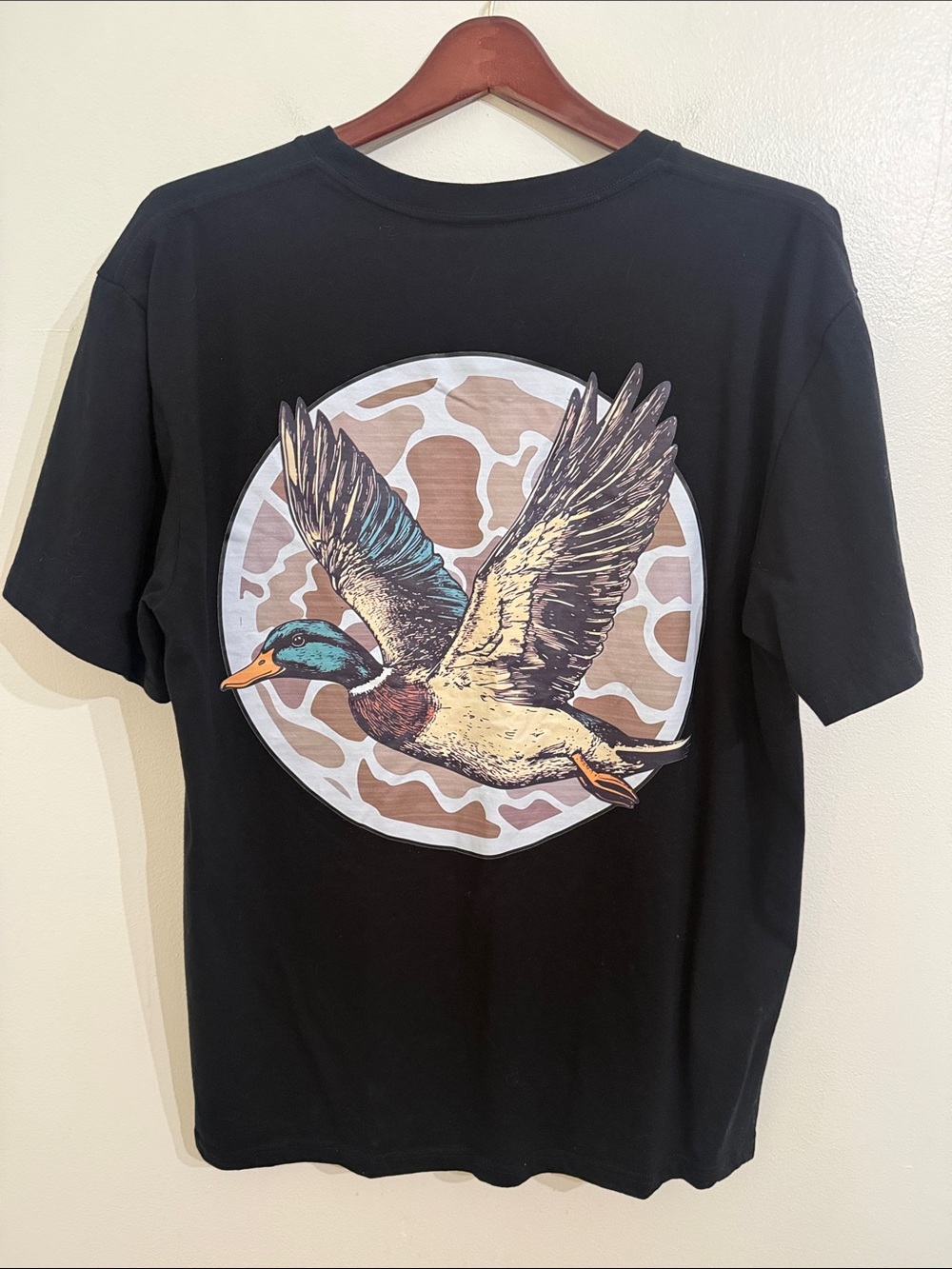 Sitka Men's Duck and Camo Short Sleeve Logo Shirt Mens Black Extra Large New
